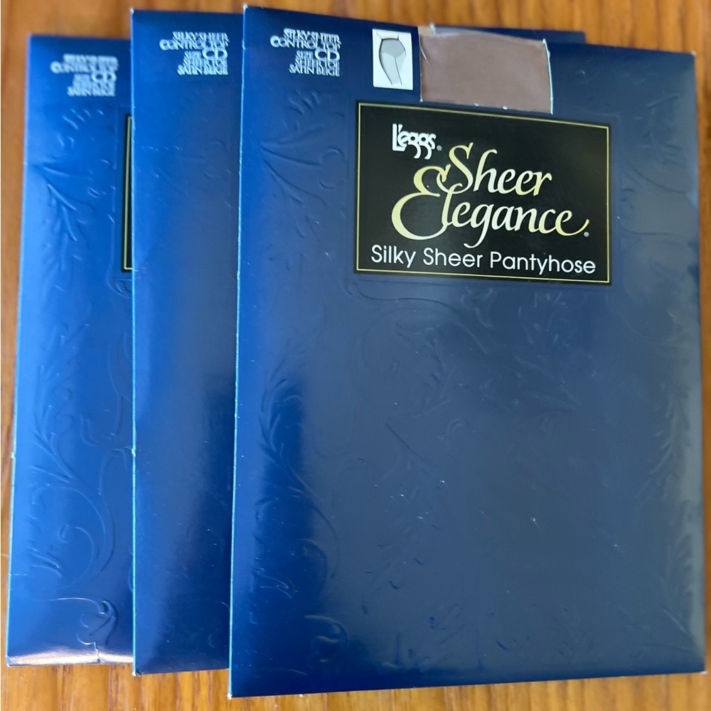 3 Pairs L’eggs Sheer Elegance Pantyhose (3 pairs)